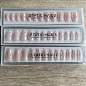 Set of 3 Static Nails press on nails - unopened